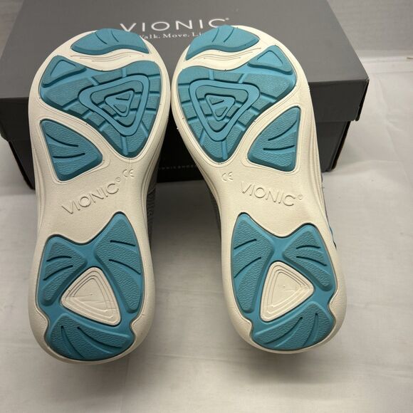 Vionic Gray and Blue Women's Sneakers - Picture 3 of 6